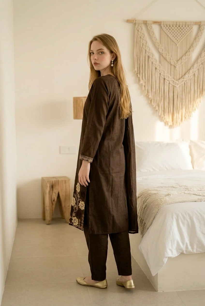 Aura kurti set with dupatta