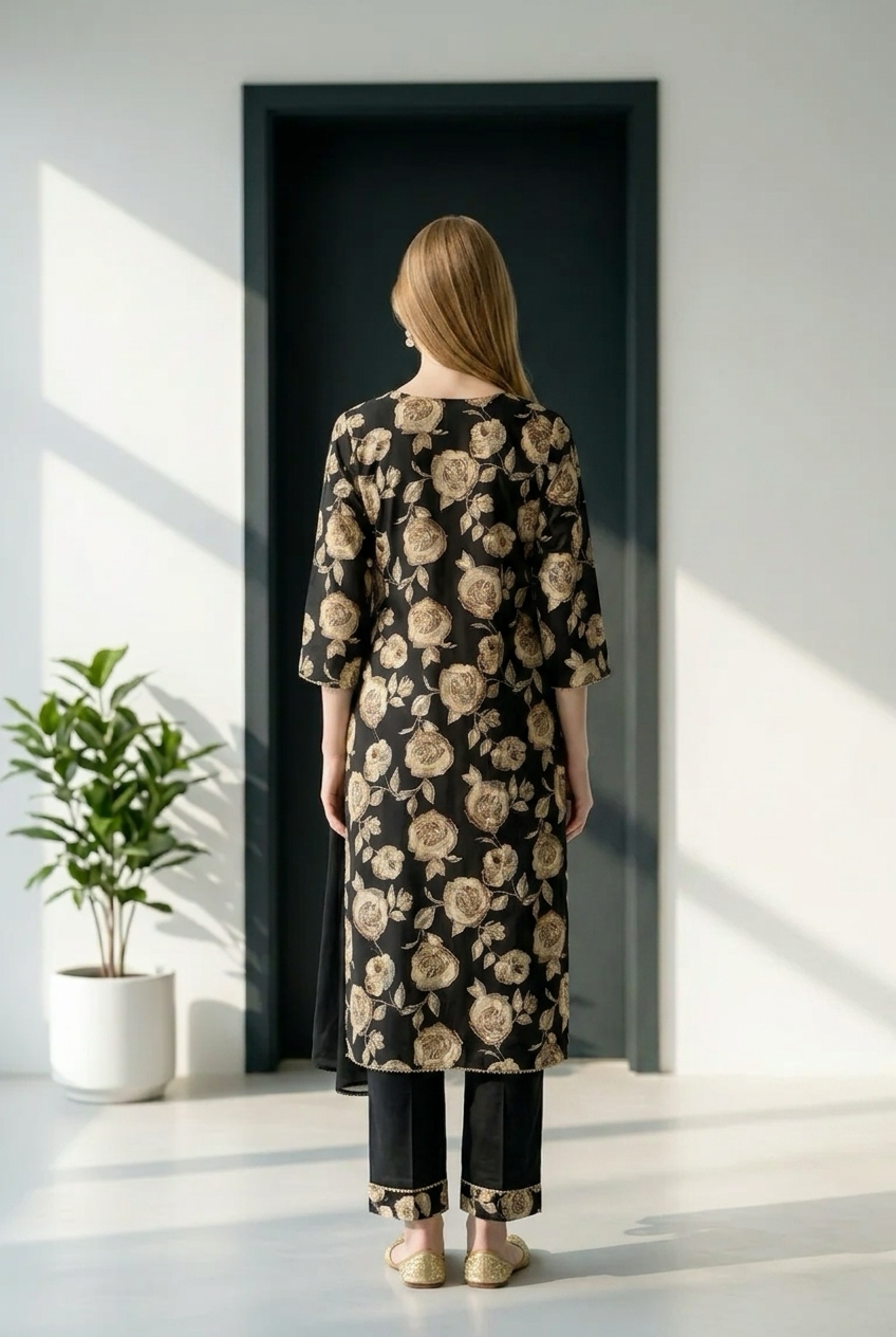 Aura set flower print